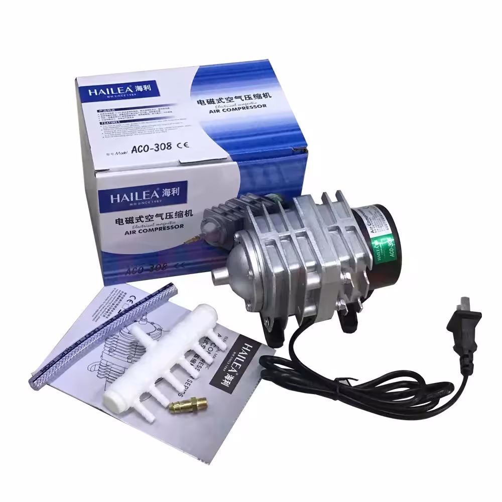 Compresor de aire electro neumático Hailea ACO-208 ACO- 308 25W 30W 220V