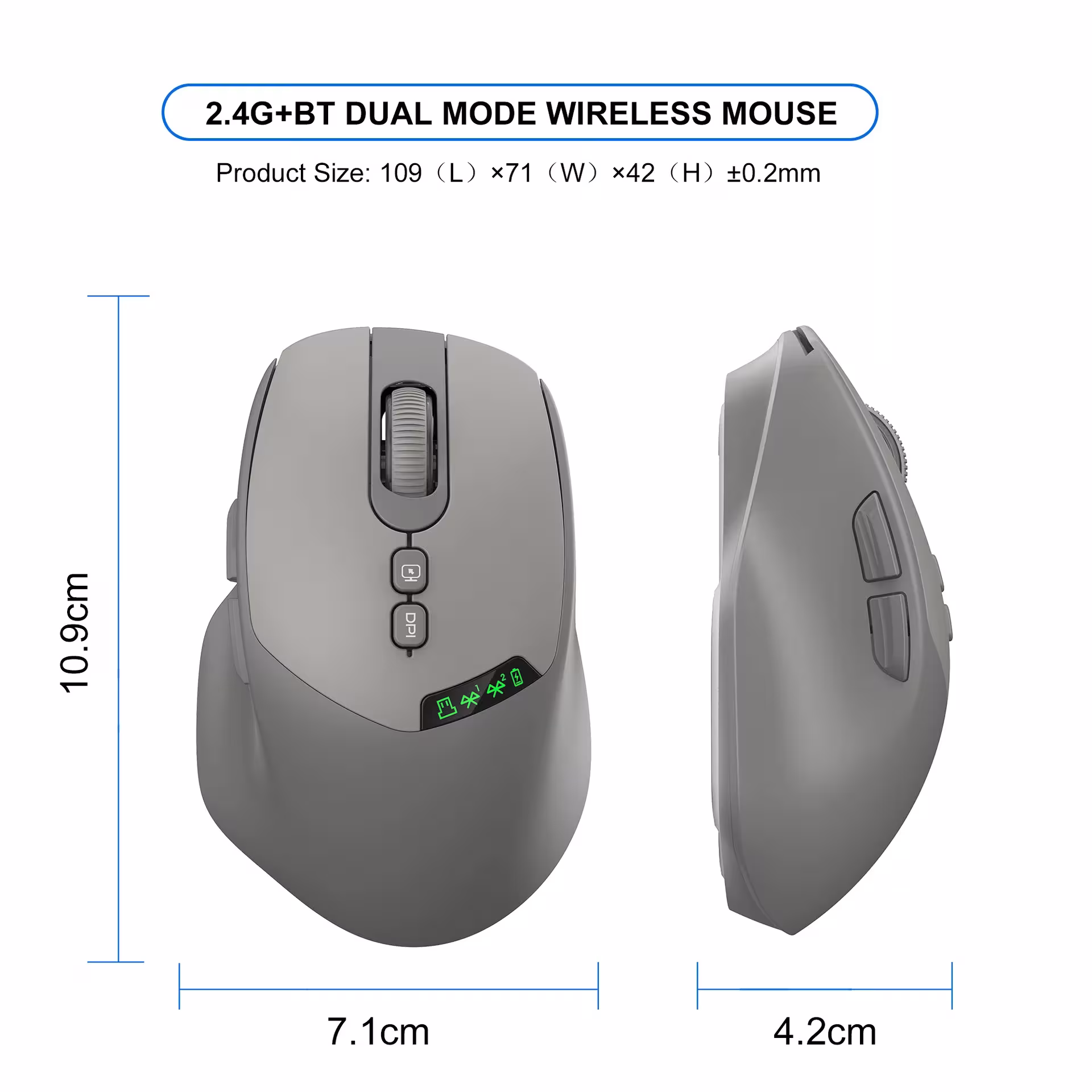 Ratón Bluetooth inalámbrico