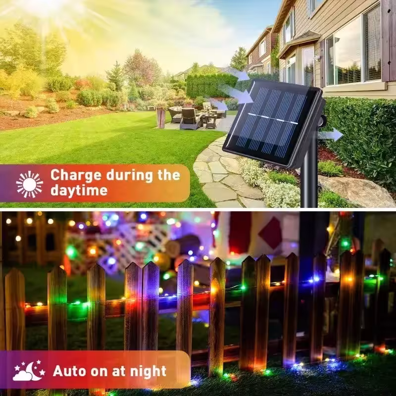 solar powered string lights