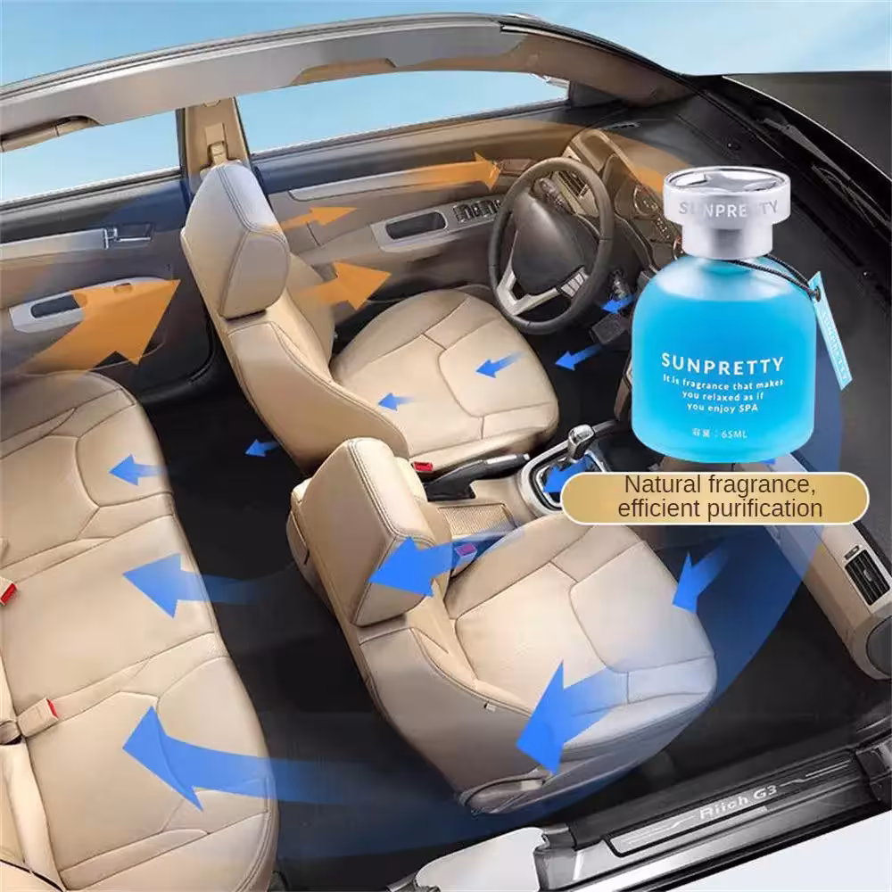 ambientador de coche en cristal