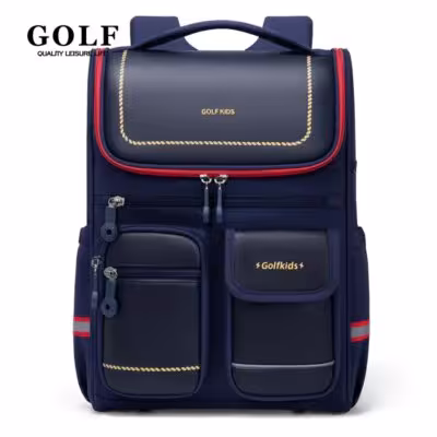 GOLF mokyklinė kuprinė vaikams, pradinių klasių berniukams ir mergaitėms, 15L talpa, atsparaus vandeniui audinio