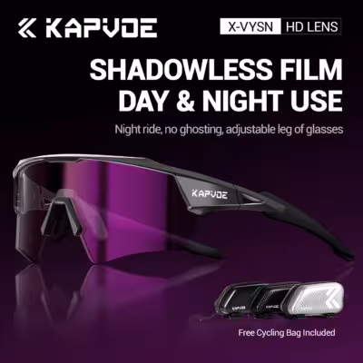 Kavoe photochromic bicycle glasses for men and women, UV400 protection, MTB sports glasses
