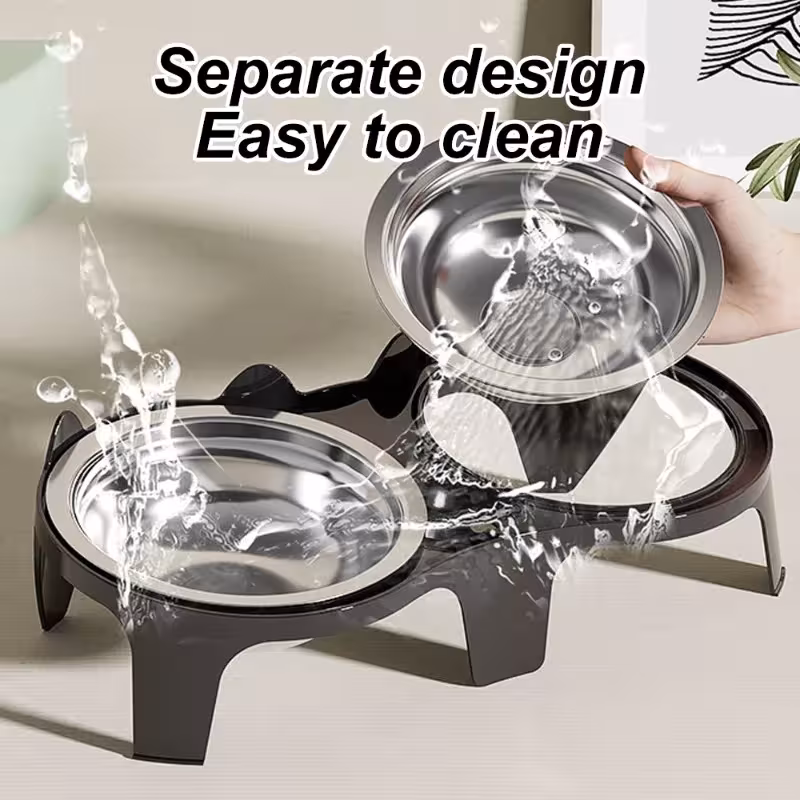 stainless steel cat food bowl