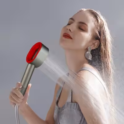 Elegante filtro para cabezal de ducha con fibra de carbono - sistema de filtración de alta presión para eliminar cloro y fluoruro