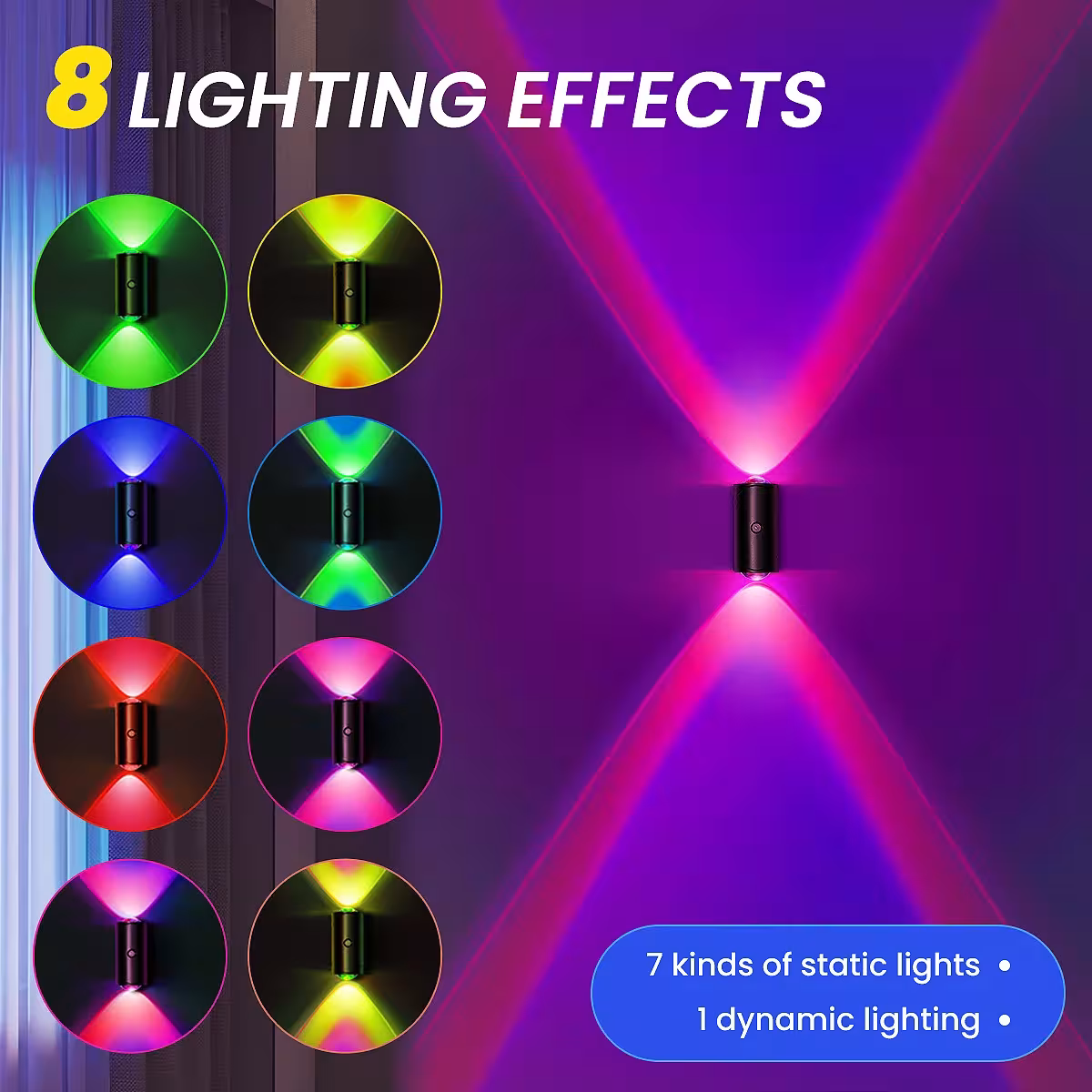 LED judesio jutiklio naktinė lempa