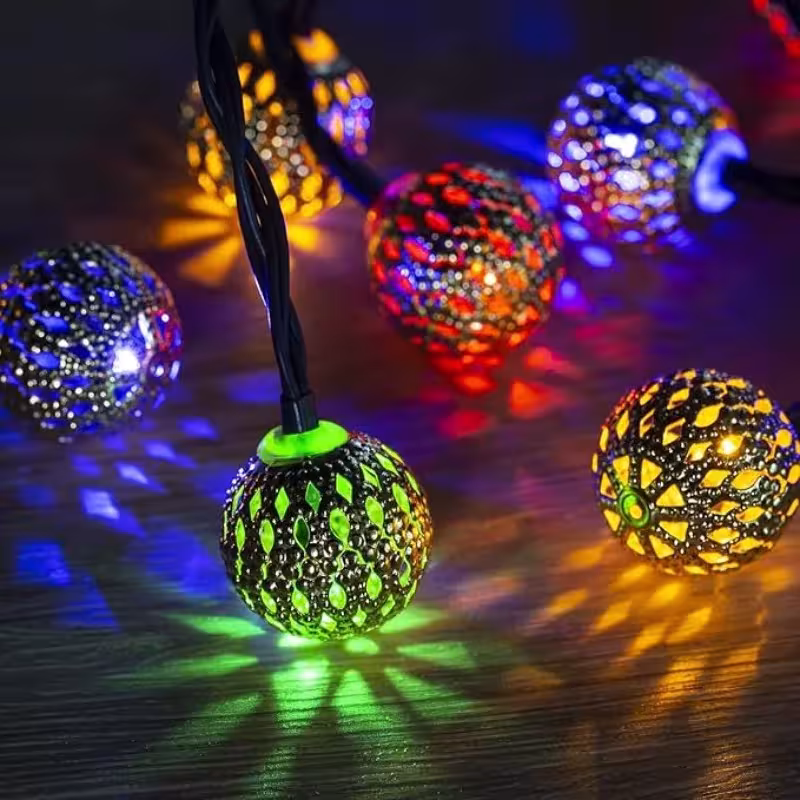 solar powered string lights