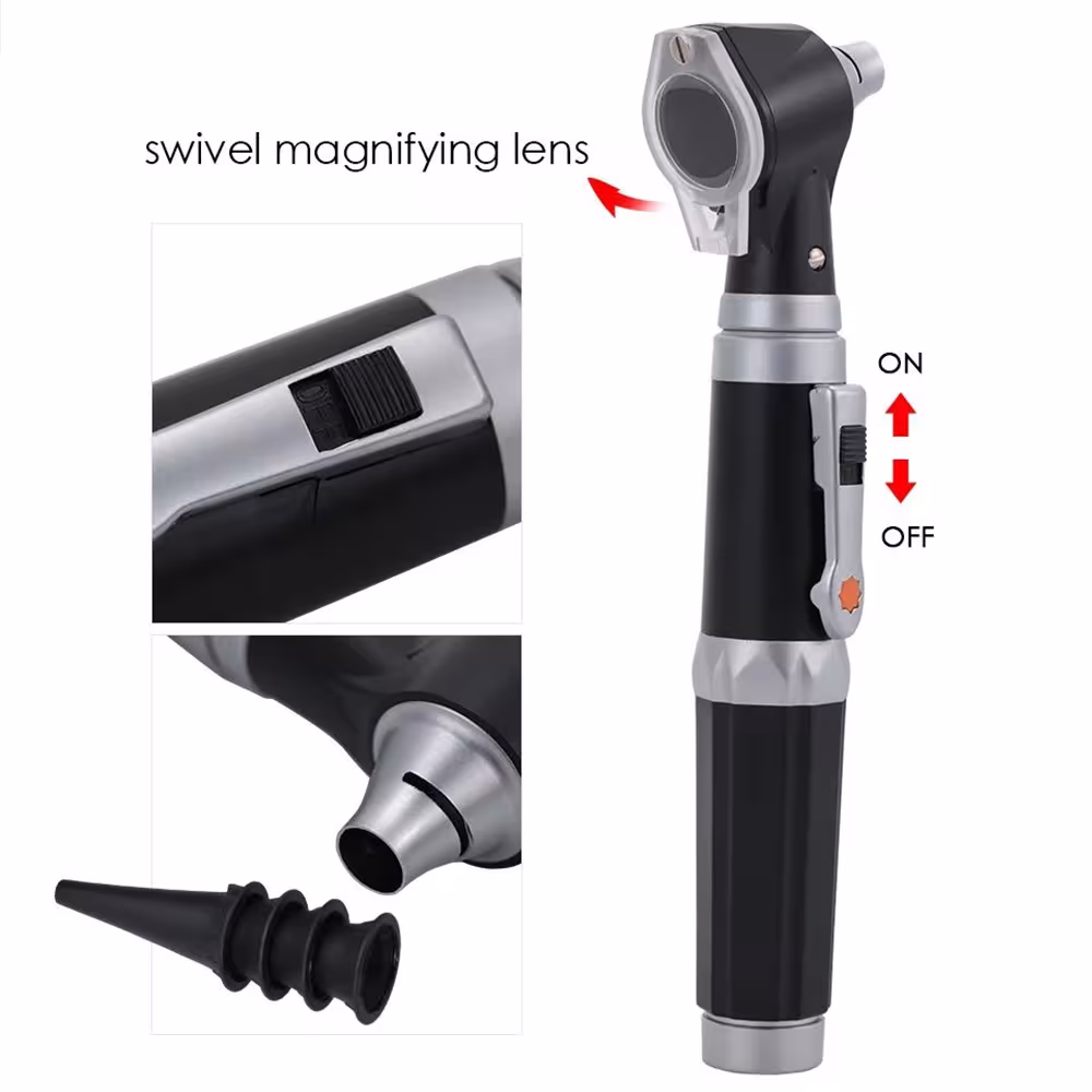 ear otoscope with LED