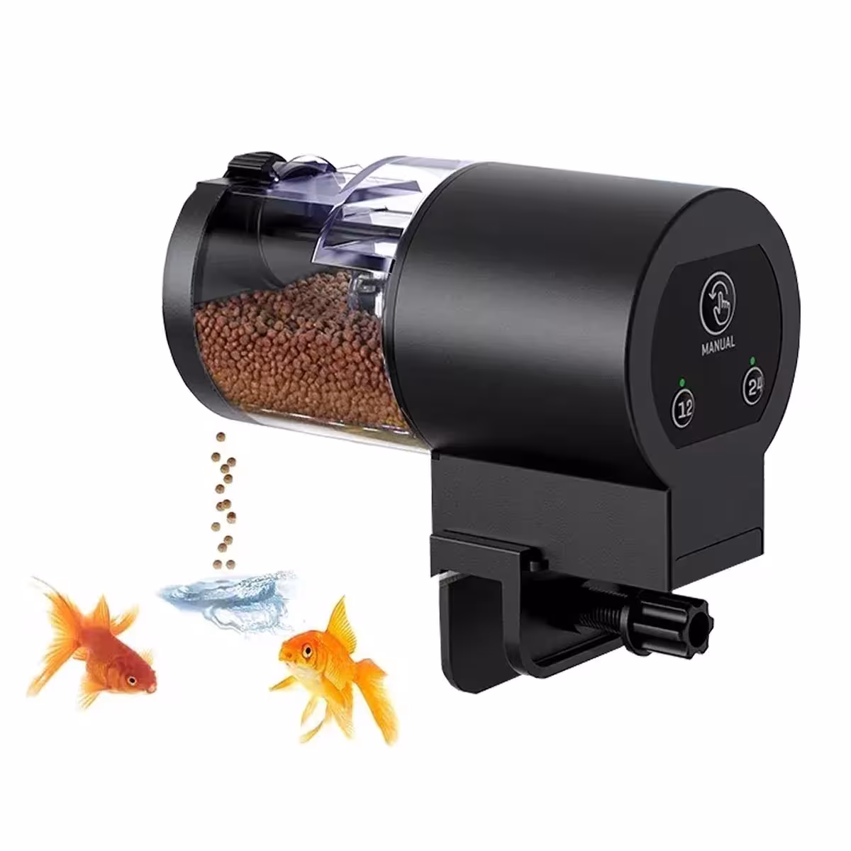 Filetto di pesce automatico 100ML con batteria e timer programmabile in acquario