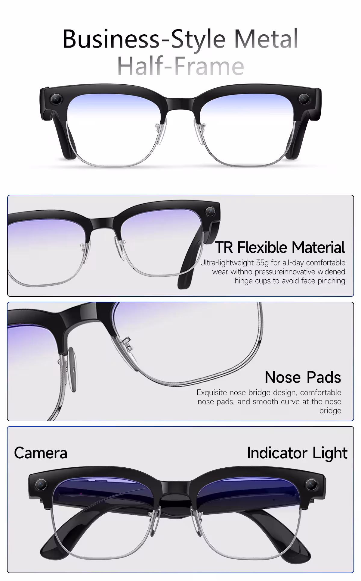 smart glasses with camera