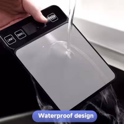 Balance électronique de cuisine 10 kg avec écran LCD, idéale pour peser précisément les aliments, les pâtisseries et les produits sains à la maison.