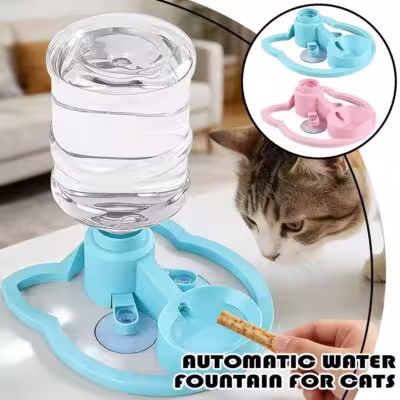 Fontaine à eau gravitationnelle pour chats, abreuvoir automatique sans électricité