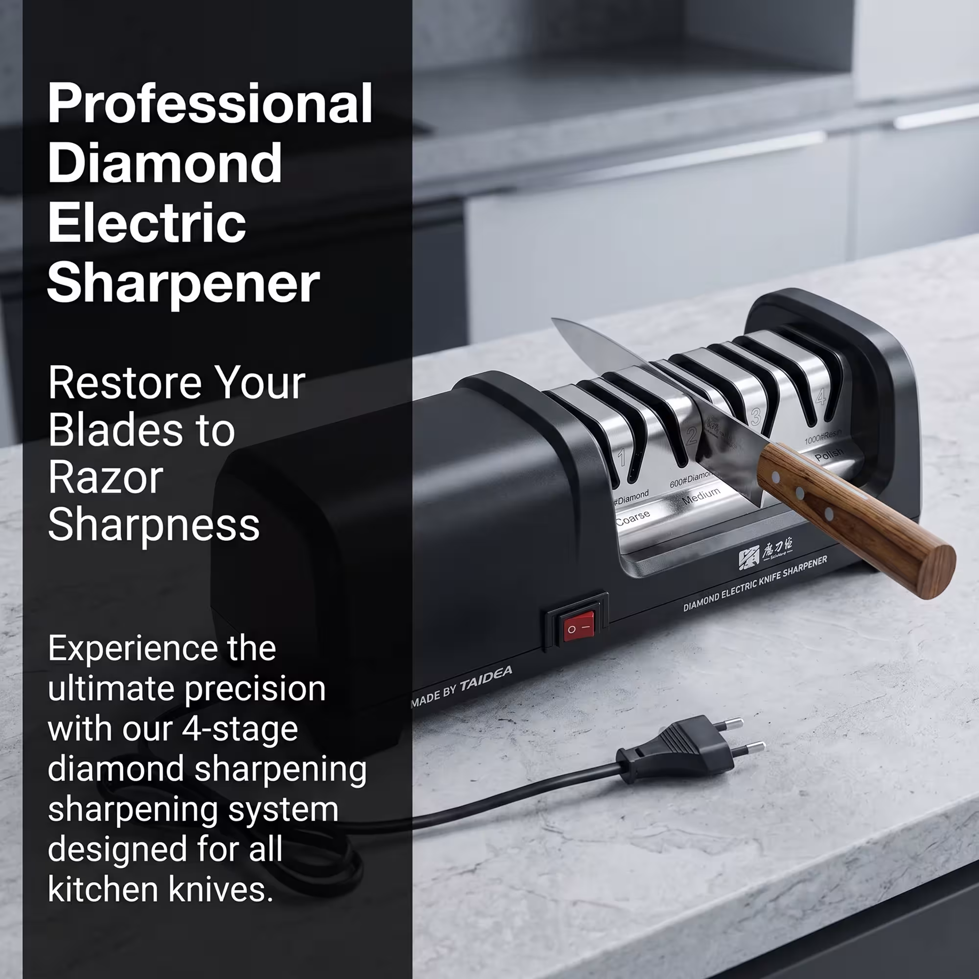 Electric knife sharpener