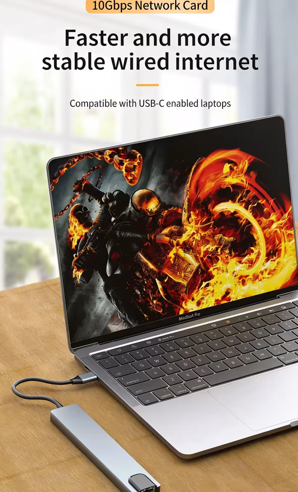 USB C šakotuvas Thunderbolt 3