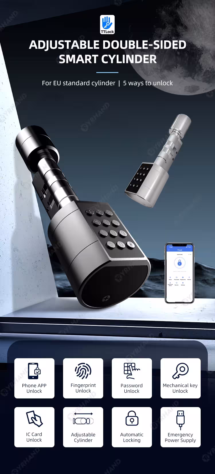 Smart door lock with fingerprint sensor