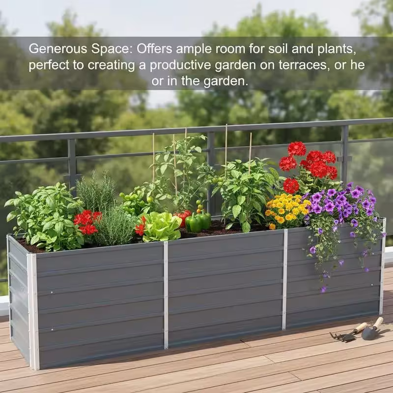 Cama elevada para jardín