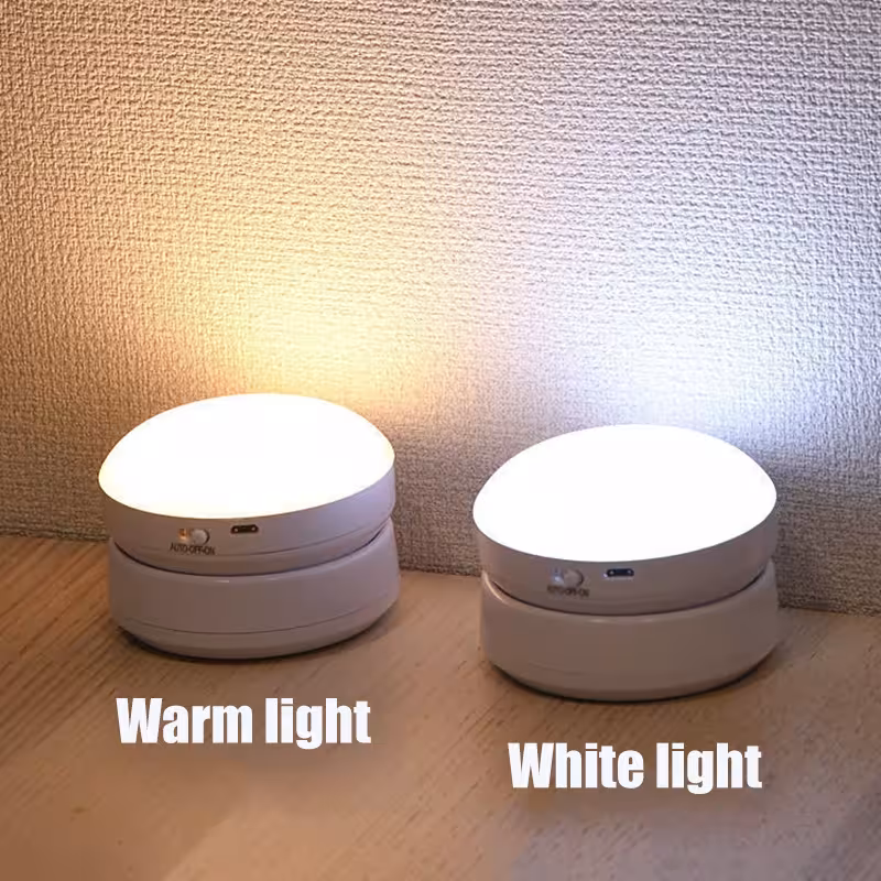 360° motion sensor LED night light with USB charging for bedroom and hallway