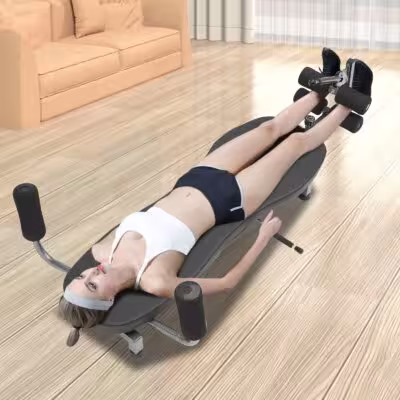 Nouveau banc de décompression lombaire pour étirement du cou, soulagement de la douleur et mise en forme du corps, noir