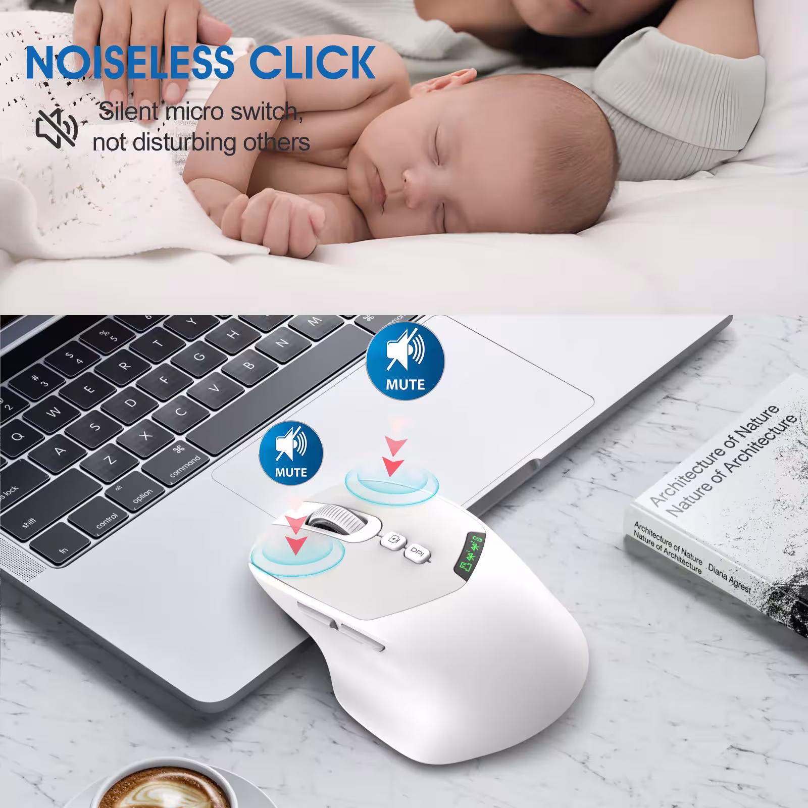 Ratón Bluetooth inalámbrico