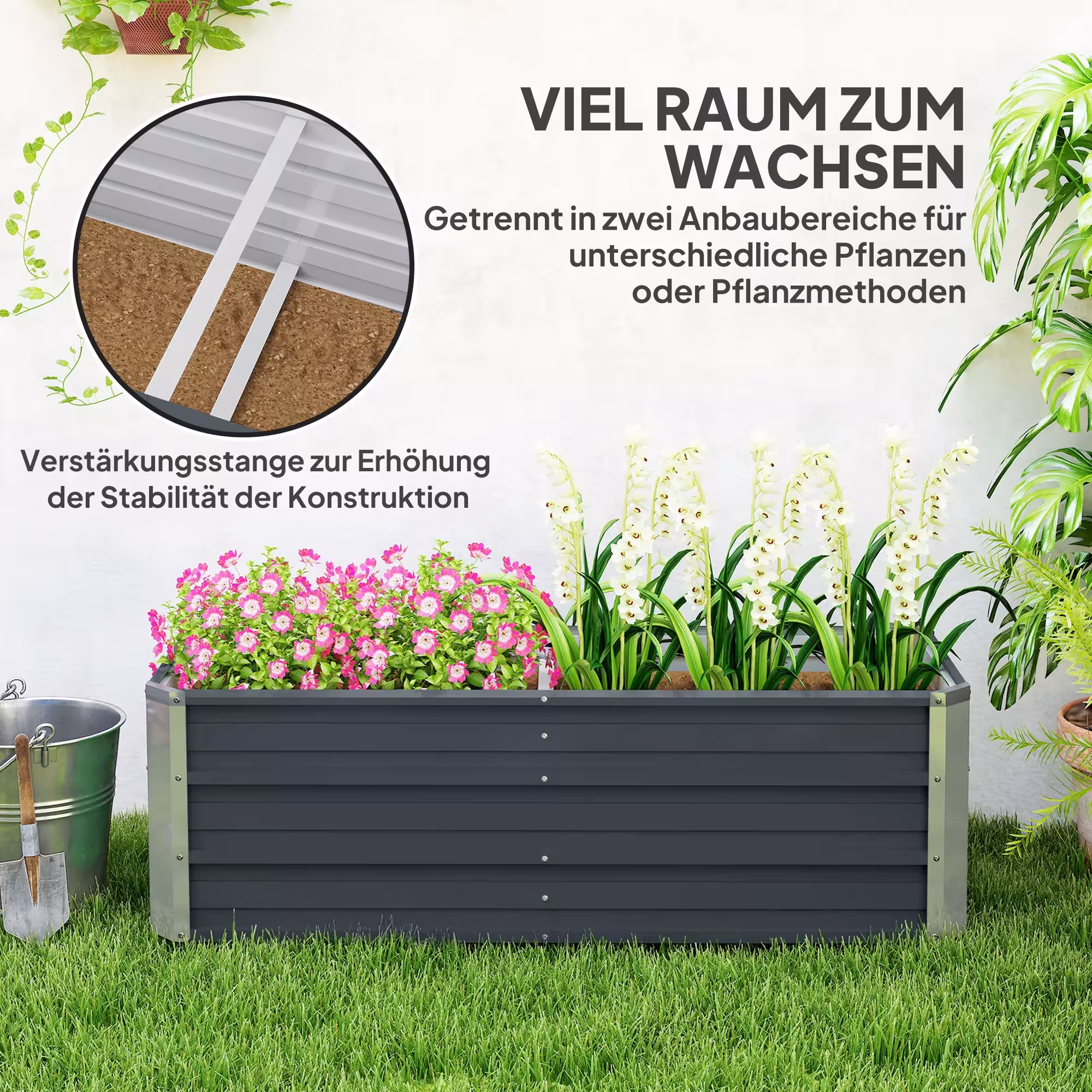 letto rialzato per giardino
