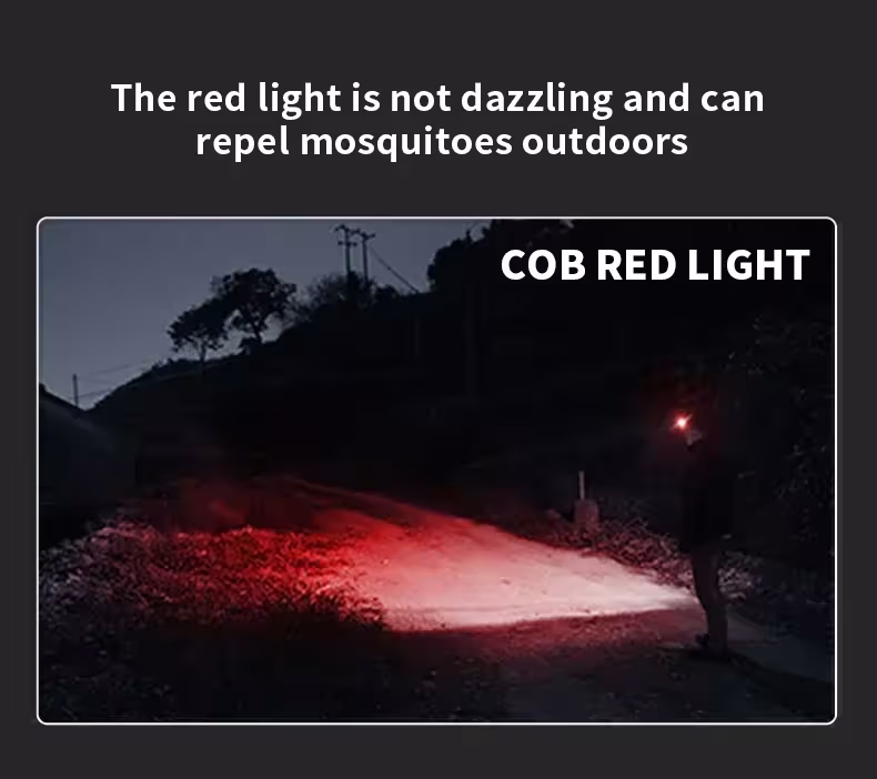 LED žibintuvėlis ant galvos