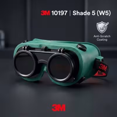 3M 10197 welding goggles W5 tint, flip-up, protective for welding and cutting