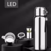 couvercle LED argenté