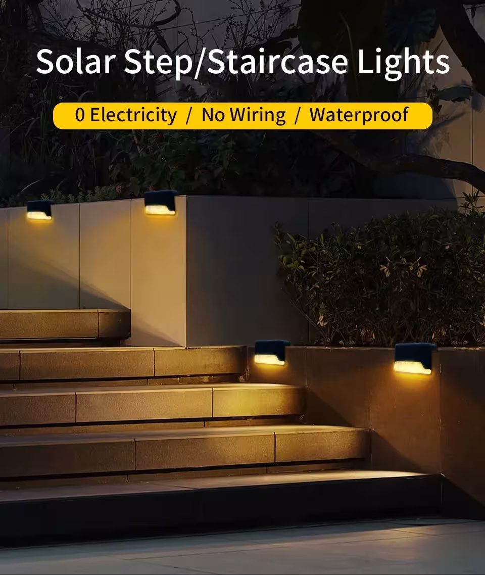 solar LED stair lights