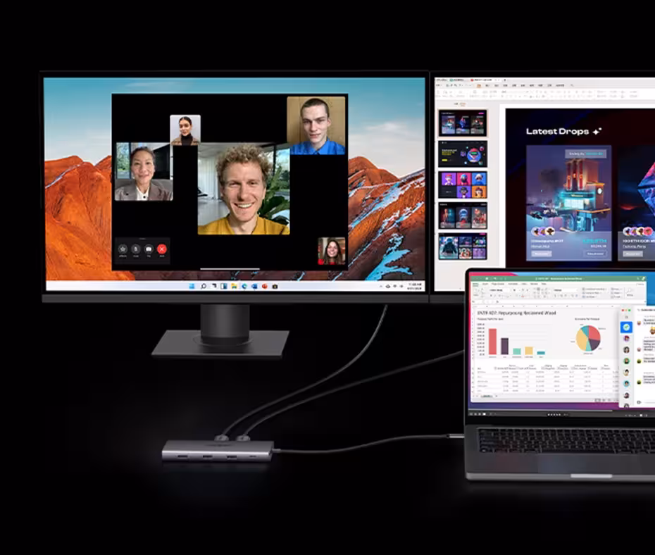 Adaptateur USB-C avec 10 connecteurs