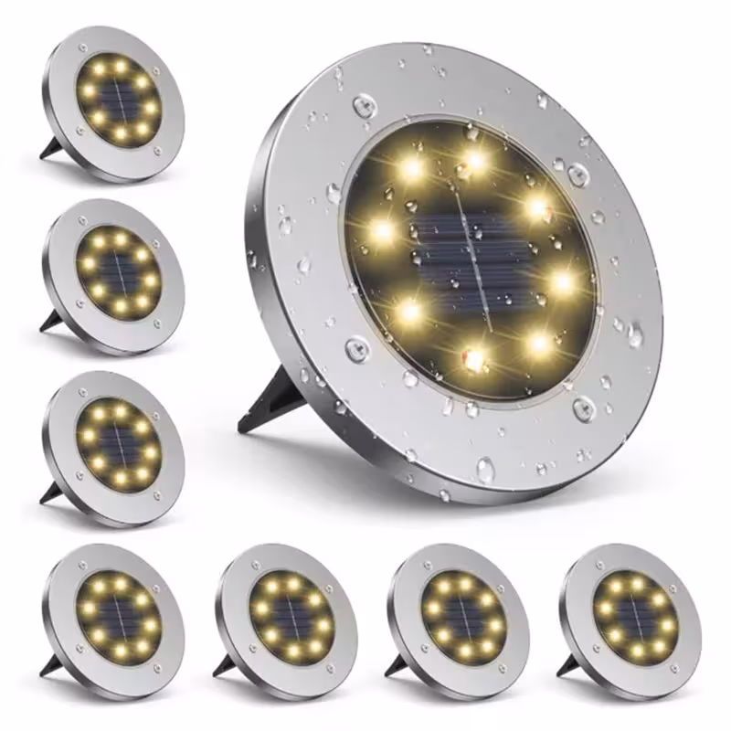 Solar lamp for outdoor pathways