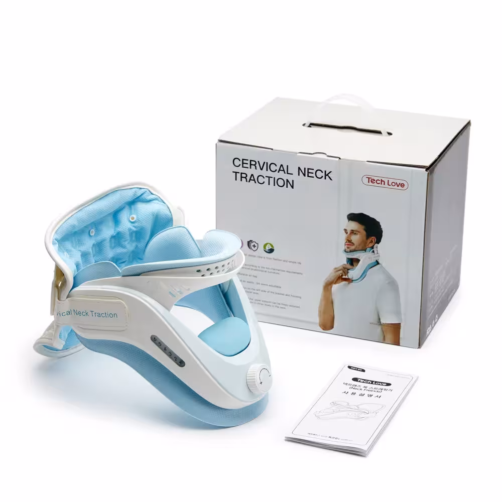 Neck brace with traction
