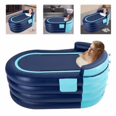 Baignoire gonflable pour adultes 100kg avec pompe électrique sans fil pour la maison