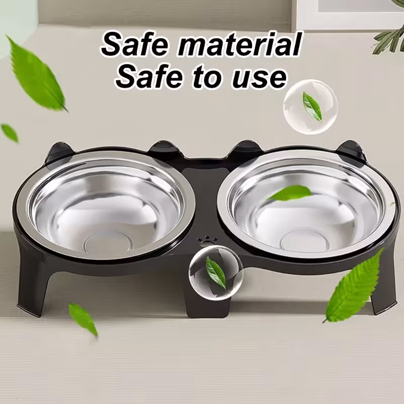 stainless steel cat food bowl