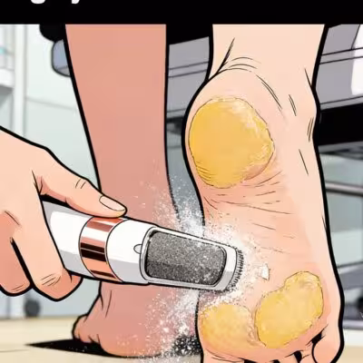 Fraise électrique pour pieds et éliminateur de durillons - outil de pédicure pour la peau morte.