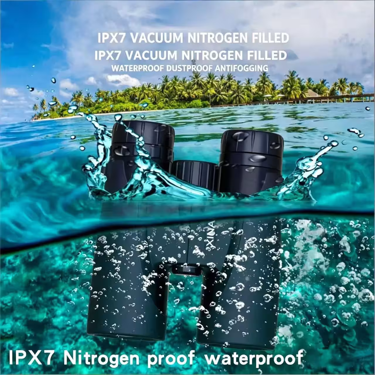 Binoculars with high magnification