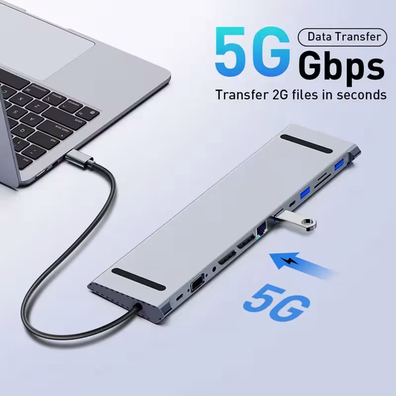 Adaptador USB-C 12 en 1