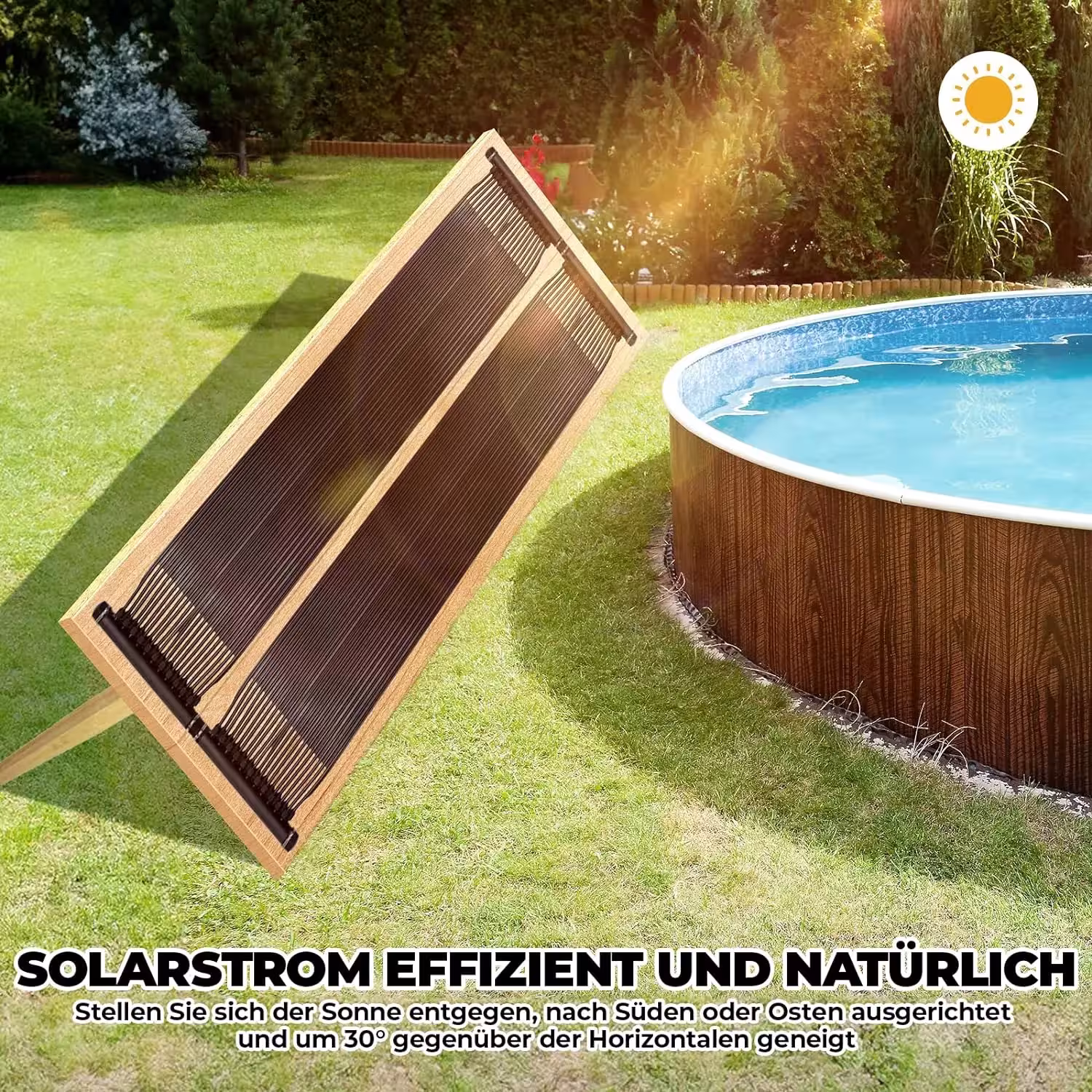 solar collector for swimming pool