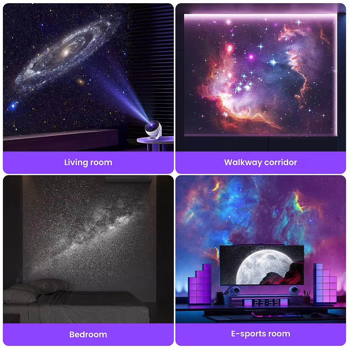 projecteur de galaxies avec 13 disques
