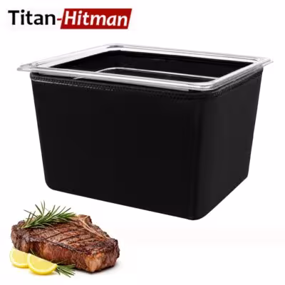 11L/12 Quart Low Temperature Slow Cooker Heating Thermostatic Container with Black Insulation