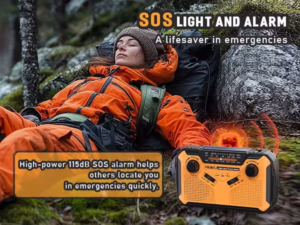 radio solar de emergencia