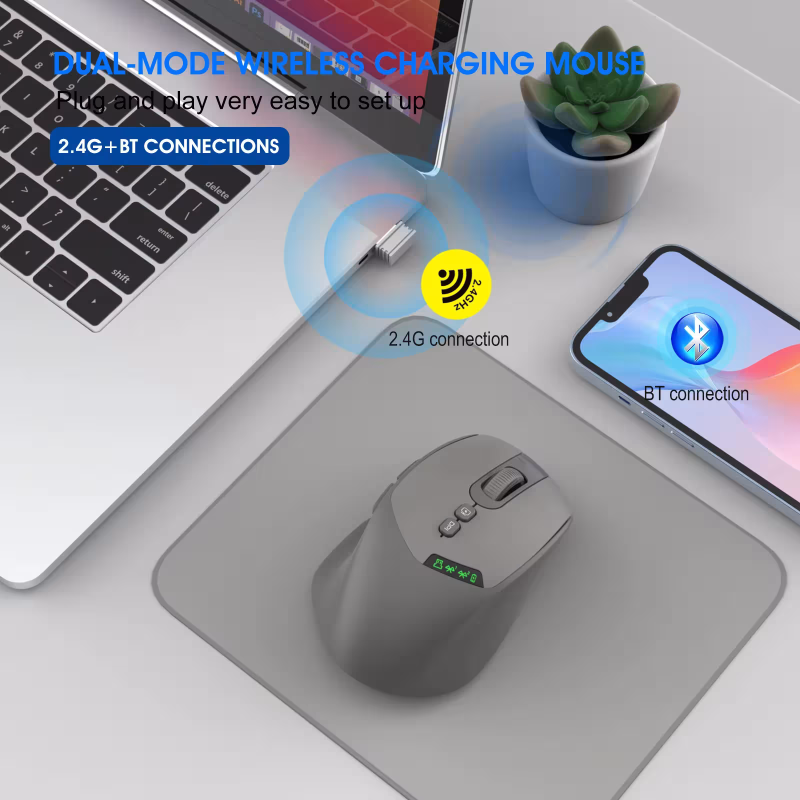 Ratón Bluetooth inalámbrico