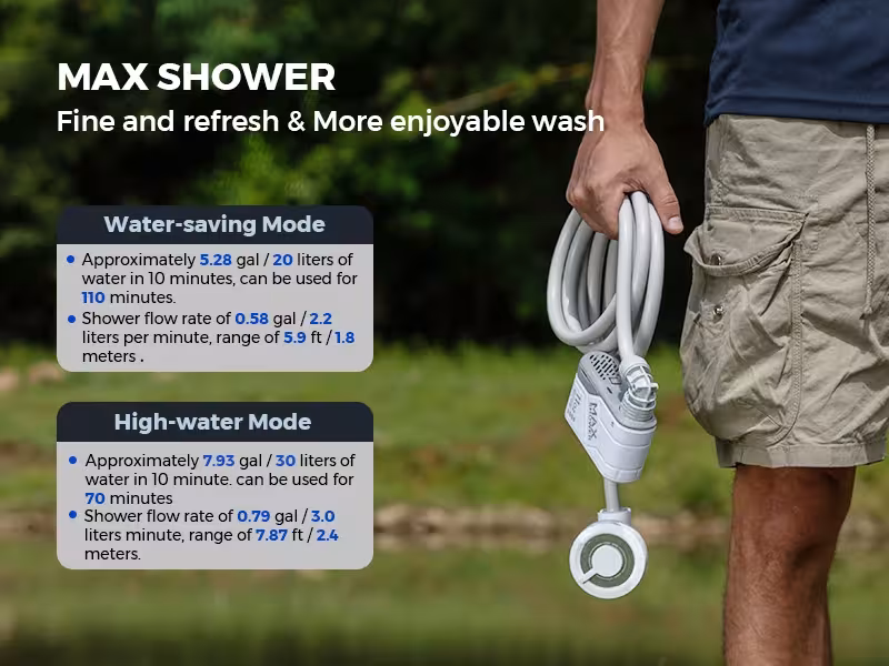 douche portable pour camping