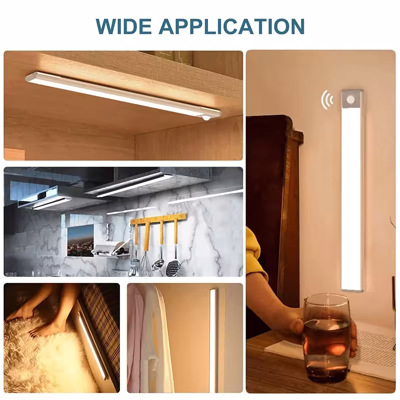 LED strip light with motion sensor