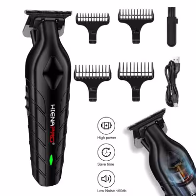 HIENA professional hair clipper T9, rechargeable, for wet and dry hair cutting