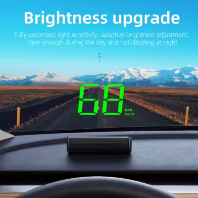 Projecteur de tableau de bord automobile M2 HD avec compteur de vitesse GPS et écran numérique KM/H, accessoire auto universel