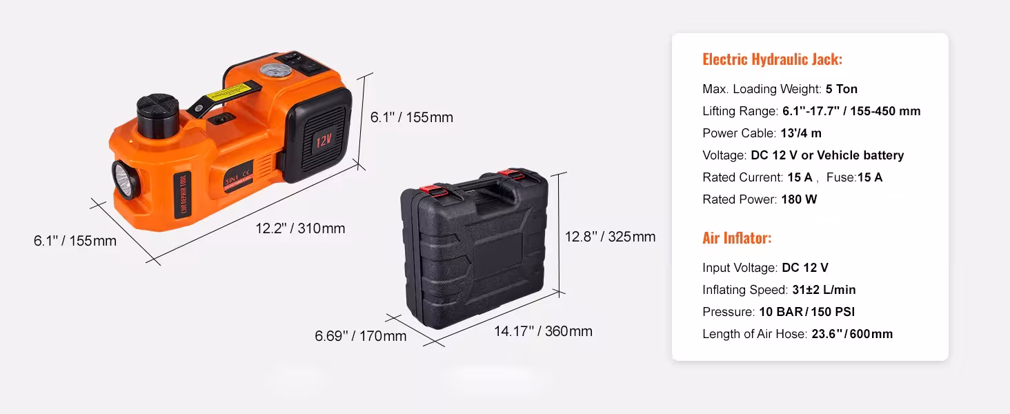 elektrinė automobilių domkrata 5T