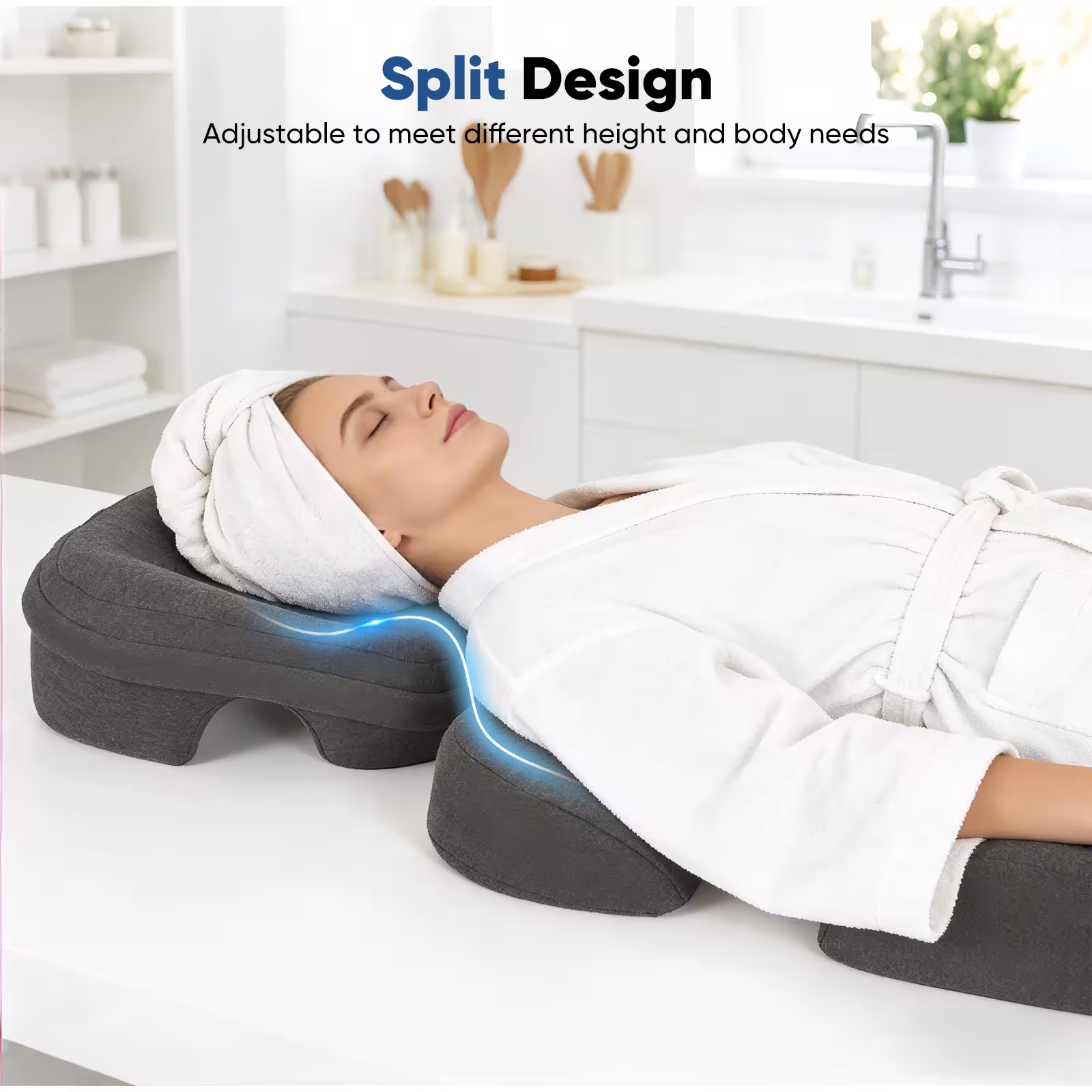 veido masažo pagalvė