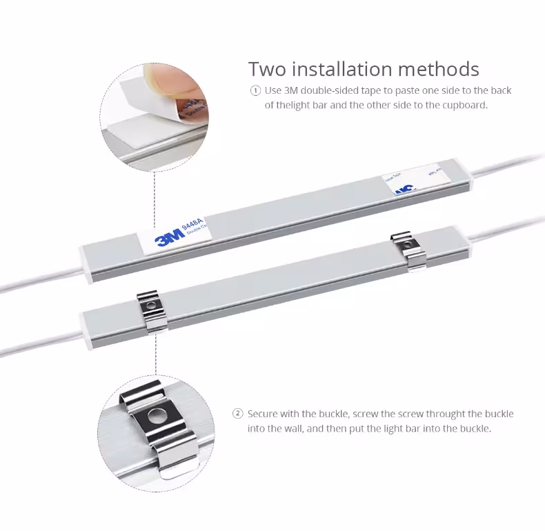 PIR judesio davikliu LED juosta