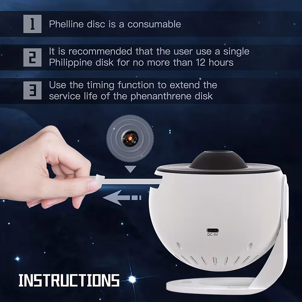 projecteur de galaxies avec 13 disques