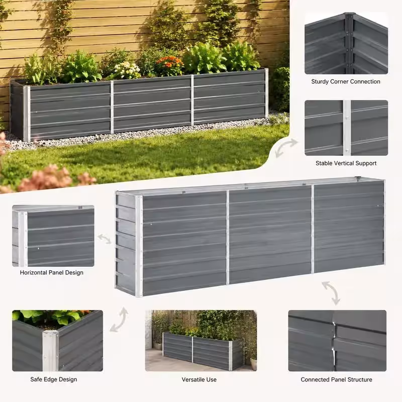 raised metal garden
