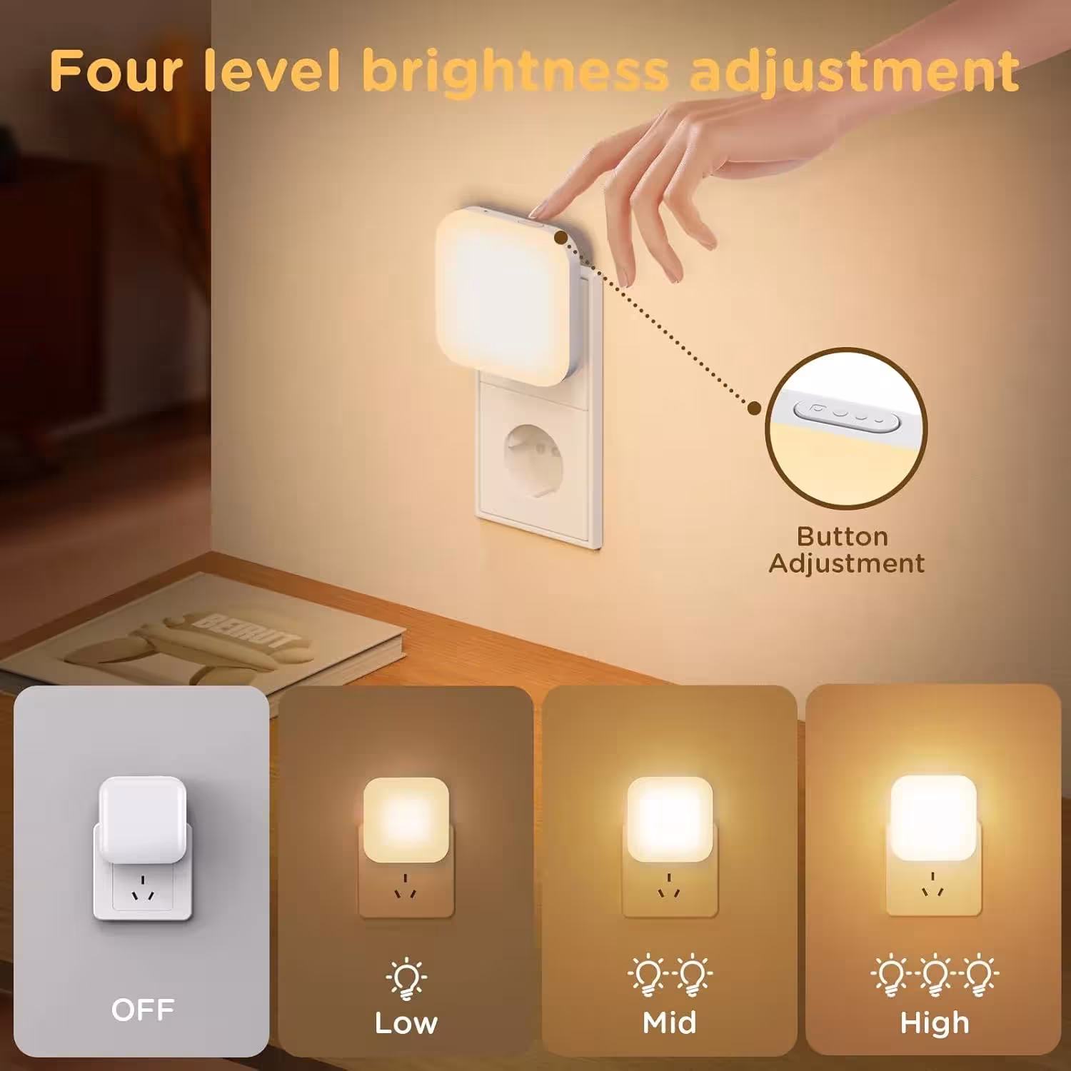 LED naktinis šviestuvas